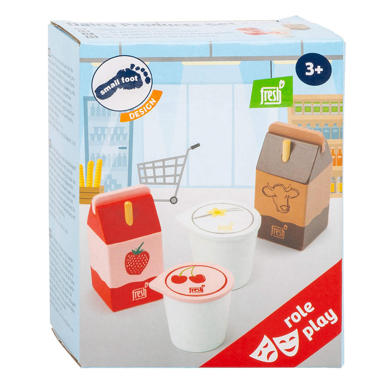 Load image into Gallery viewer, Small foot - houten speeleten zuivel, 4dlg.
