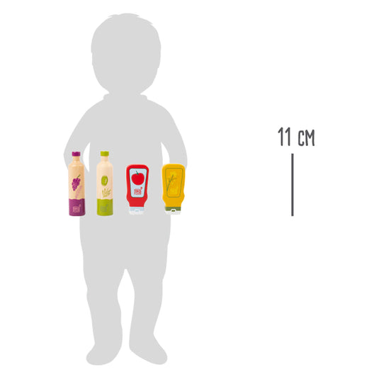 Small foot - houten speeleten sauzen en olie, 4dlg.