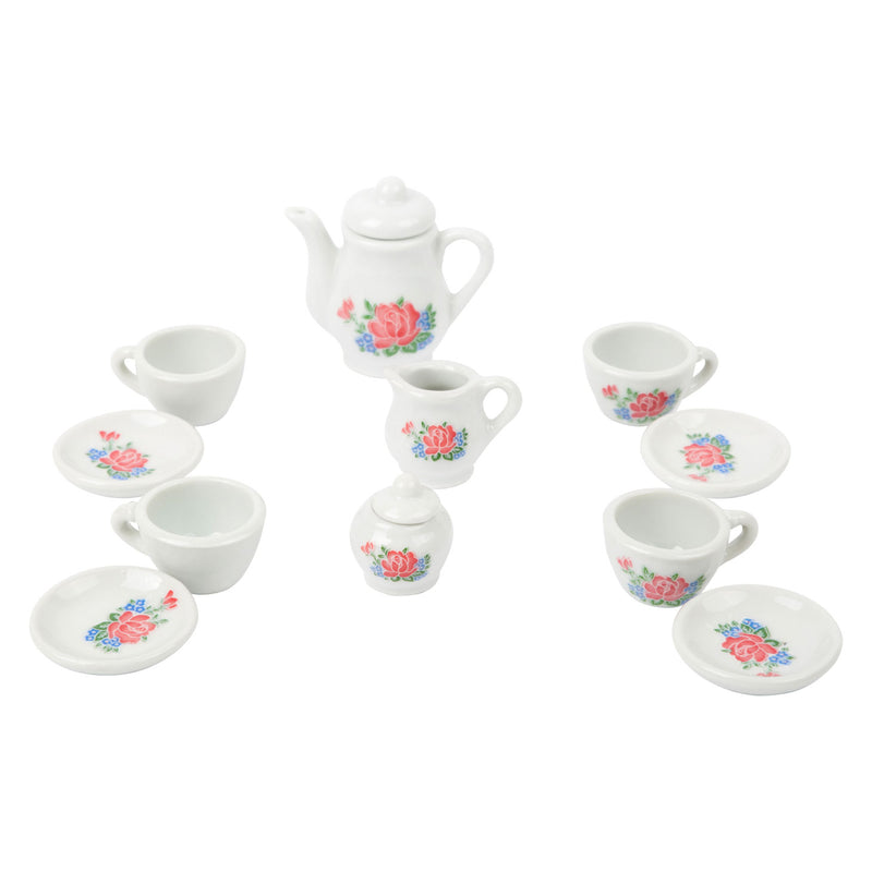 Load image into Gallery viewer, Small Foot Koffie en Theeservies Porselein in Koffer, 14dlg.
