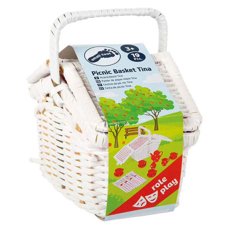 Load image into Gallery viewer, Small Foot Houten Picknickmand Tina met Servies, 19dlg.
