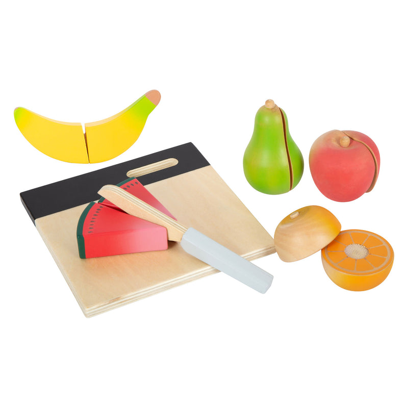 Afbeelding laden in galerijviewer, Small foot - houten snij- en speeleten fruit set, 13dlg.
