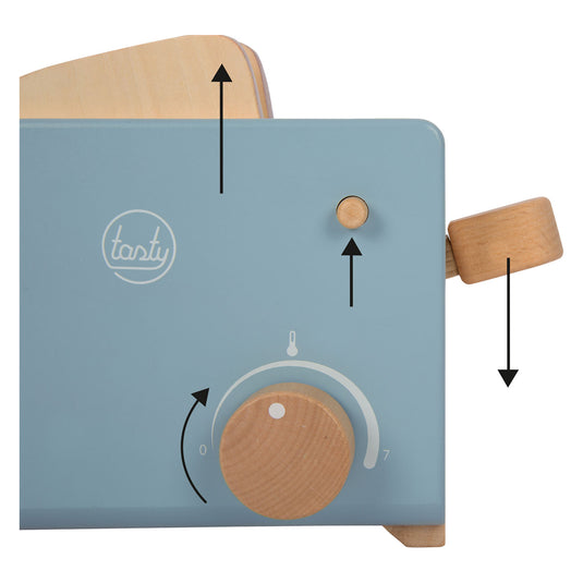 Small foot - houten broodrooster set