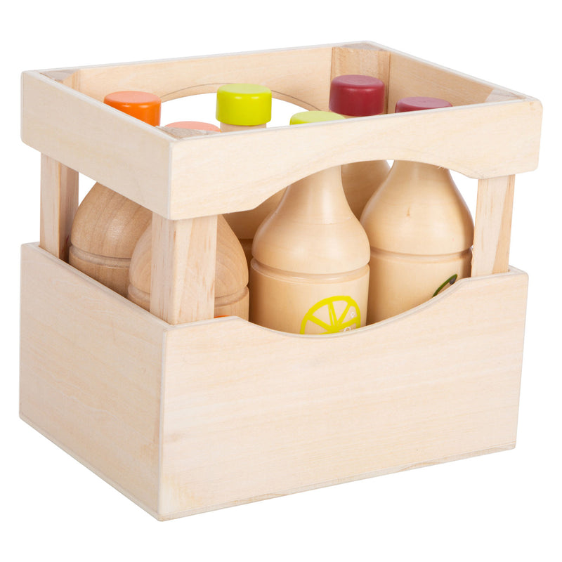 Load image into Gallery viewer, Small Foot Houten Krat met Flessen, 7dlg.

