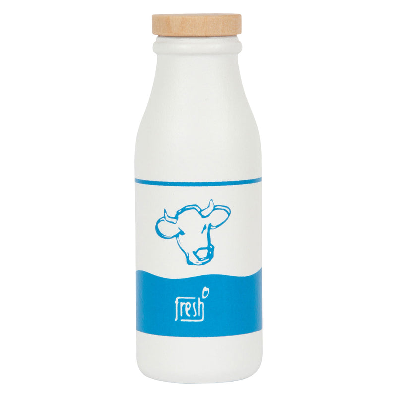 Load image into Gallery viewer, Small foot - houten krat met melkflessen, 12dlg.
