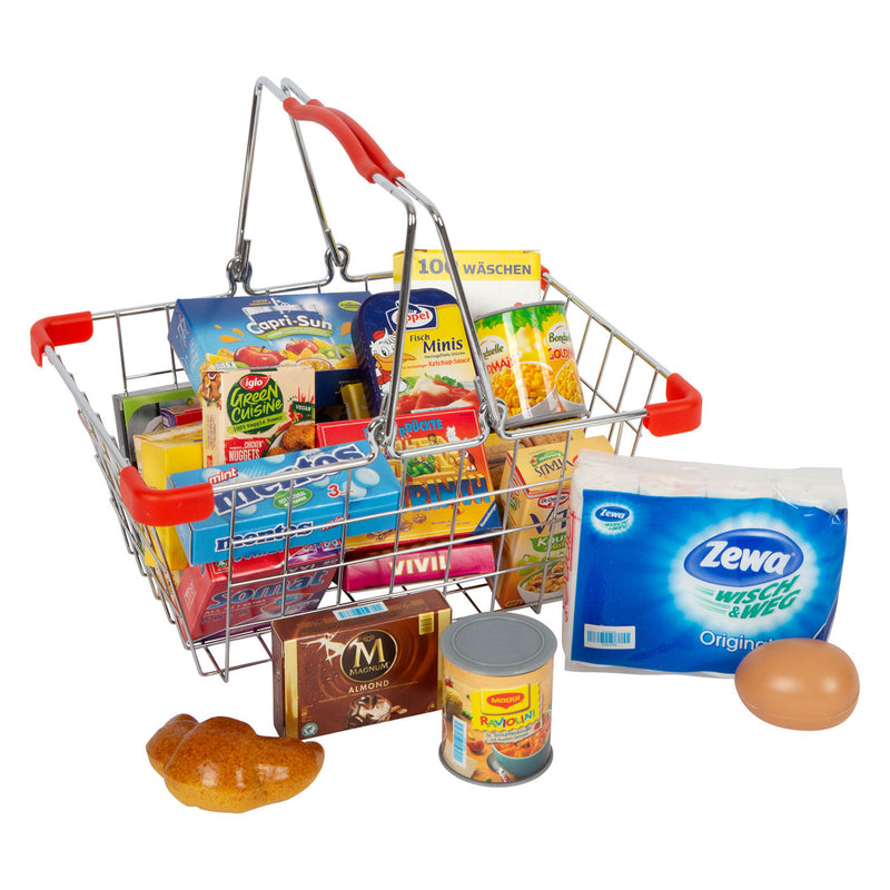 Load image into Gallery viewer, Small foot - speeleten in metalen winkelmandje, 25dlg.
