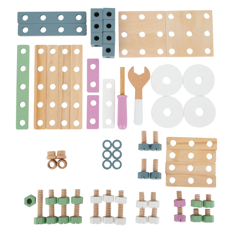 Load image into Gallery viewer, Small foot - houten bouwconstructieset nordic, 67dlg.
