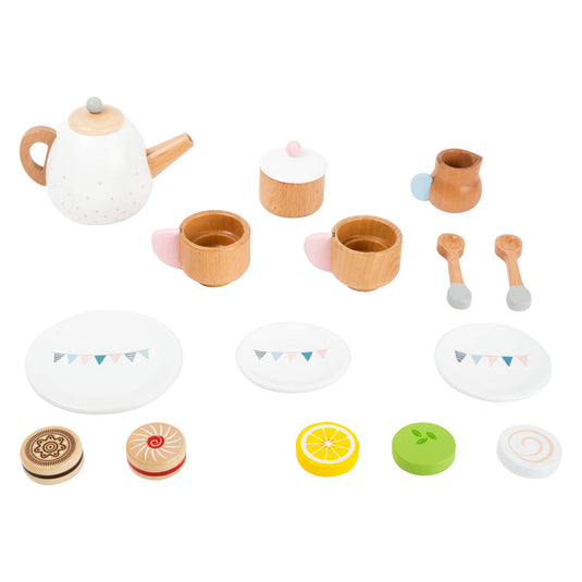 Small foot - houten theeset met speeleten, 17dlg.