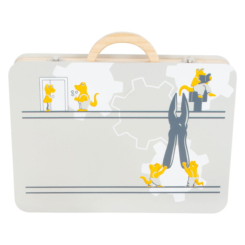 Load image into Gallery viewer, Small foot - houten gereedschapskoffer miniwob, 44dlg,
