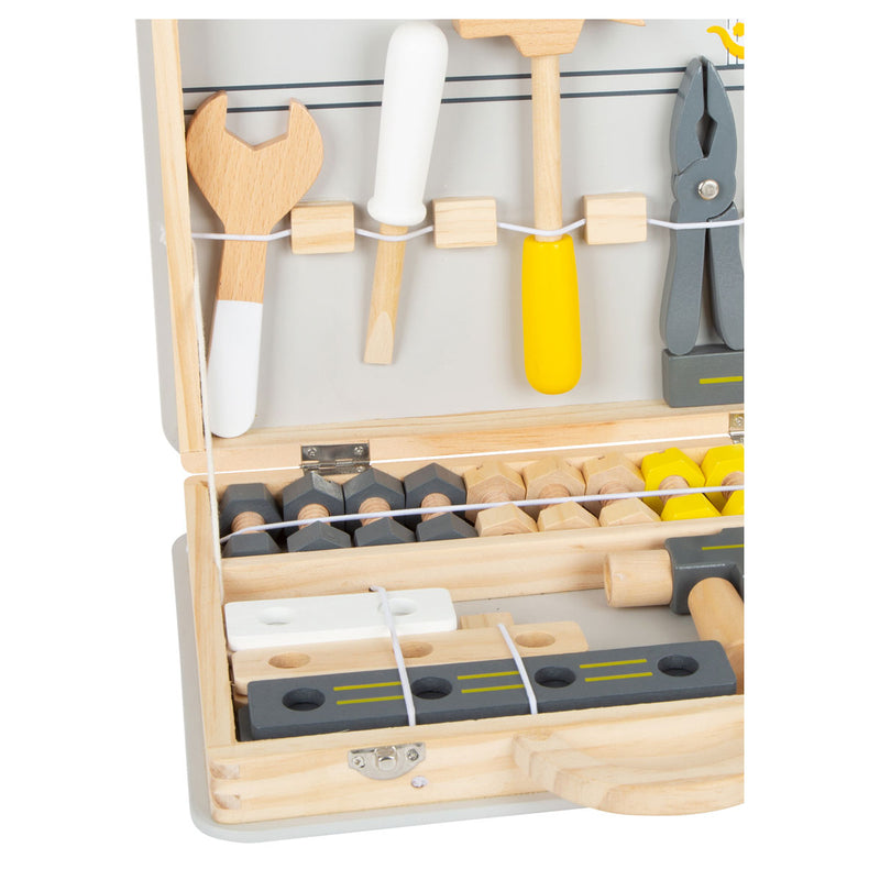 Load image into Gallery viewer, Small foot - houten gereedschapskoffer miniwob, 44dlg,
