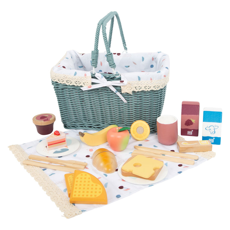 Load image into Gallery viewer, Small foot - picknickset met houten speeleten tasty, 26dlg.

