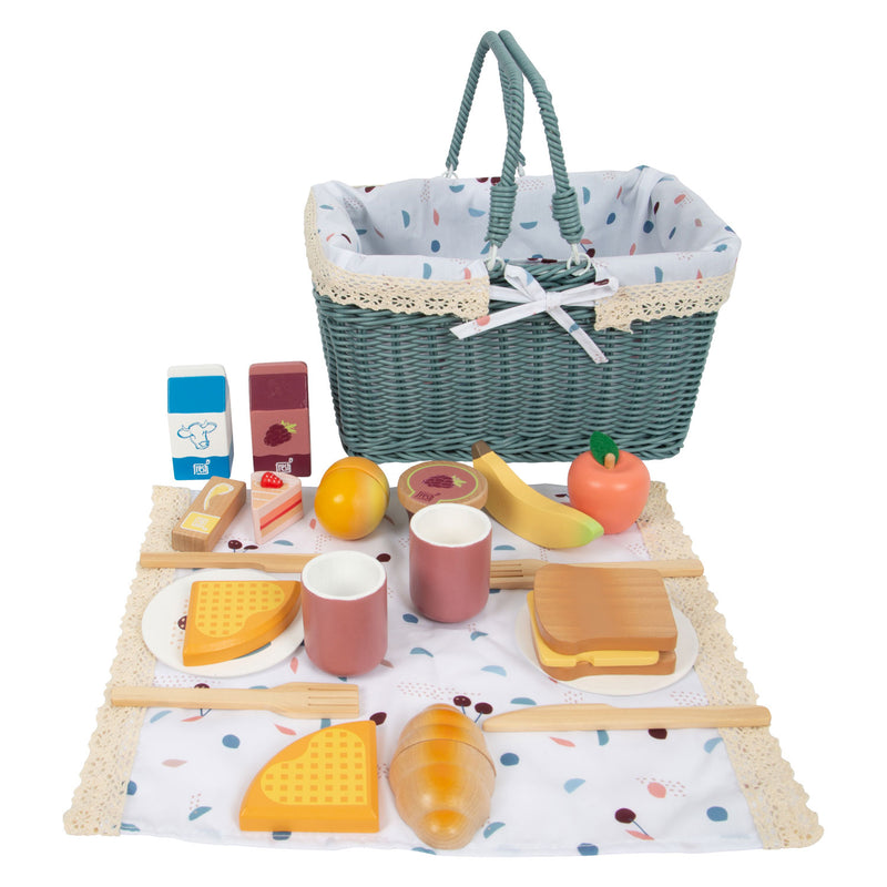 Load image into Gallery viewer, Small foot - picknickset met houten speeleten tasty, 26dlg.
