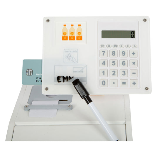 Small foot - houten speelgoedkassa met scanner, 15dlg.