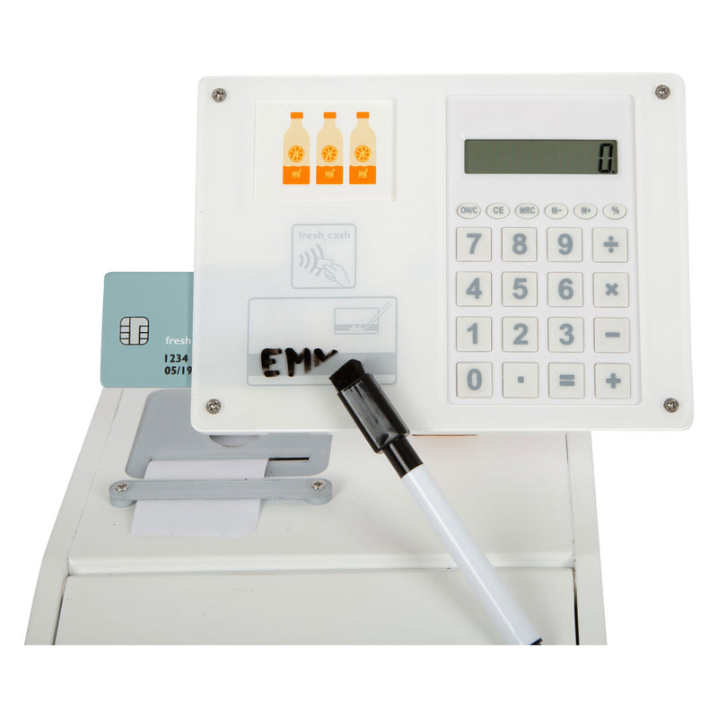 Load image into Gallery viewer, Small foot - houten speelgoedkassa met scanner, 15dlg.
