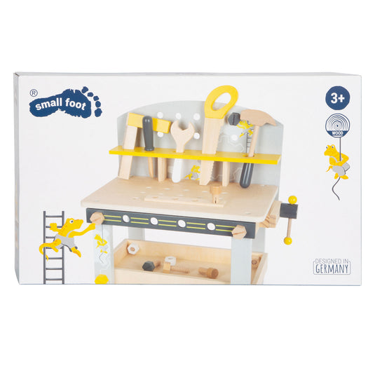 Small foot - houten werkbank compact miniwob, 34dlg.