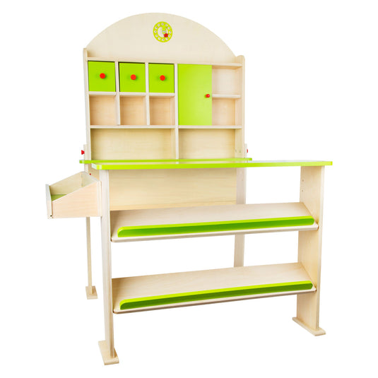 Small foot - houten markt en winkelkraam