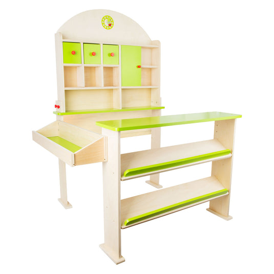 Small foot - houten markt en winkelkraam
