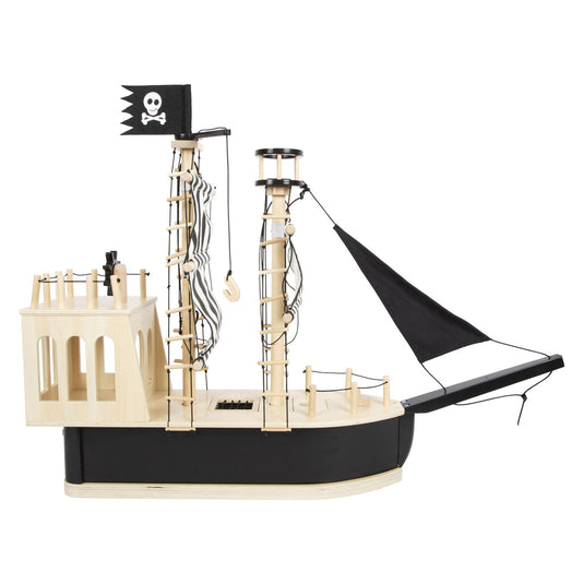 Small foot - houten poppenhuis piratenboot