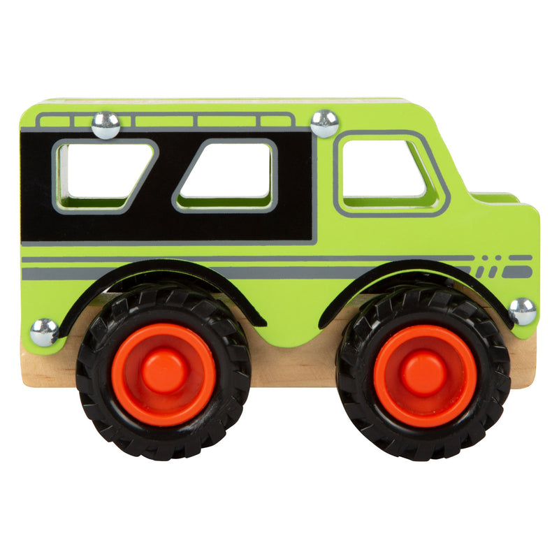 Load image into Gallery viewer, Small foot - houten off-road jeep groen
