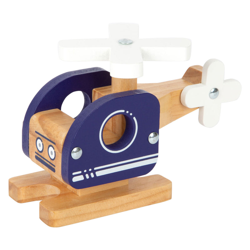 Load image into Gallery viewer, Small foot - houten helikopter blauw
