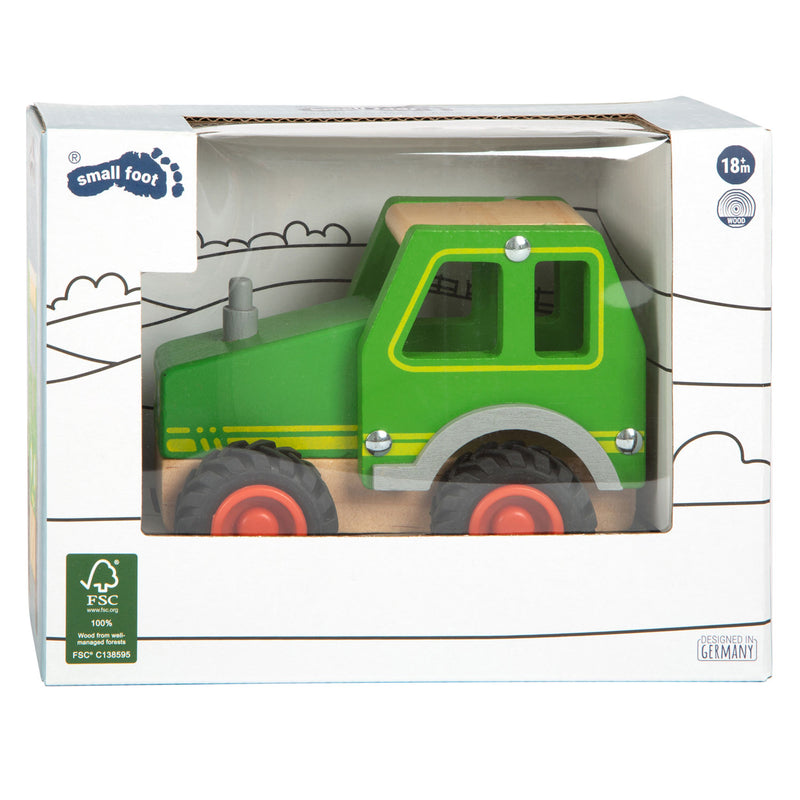 Load image into Gallery viewer, Small foot - houten tractor groen
