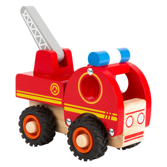 Small foot - houten brandweerwagen met ladder