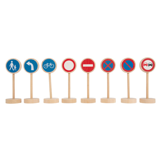 Small foot - houten mini verkeersbordenset, 25dlg.