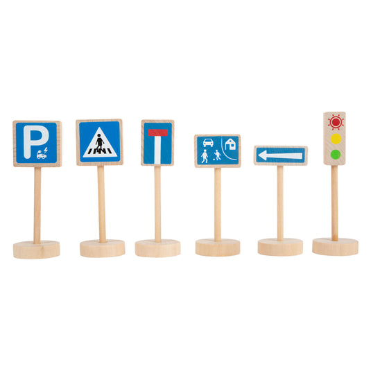 Small foot - houten mini verkeersbordenset, 25dlg.