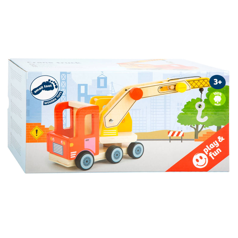 Load image into Gallery viewer, Small Foot Houten Kraannwagen met Beweegbare Kraan

