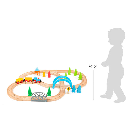 Small foot - houten treinset big journey, 40dlg.