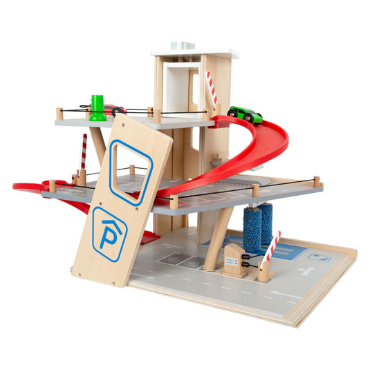 Small foot - houten garage met wasstraat