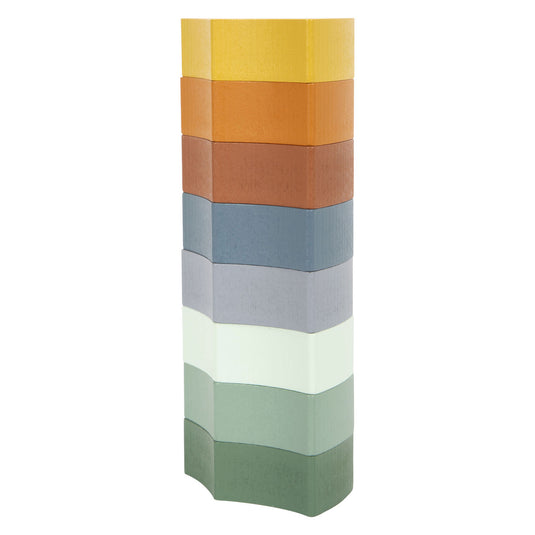 Small foot - houten vormenpuzzel safari rond, 24st.