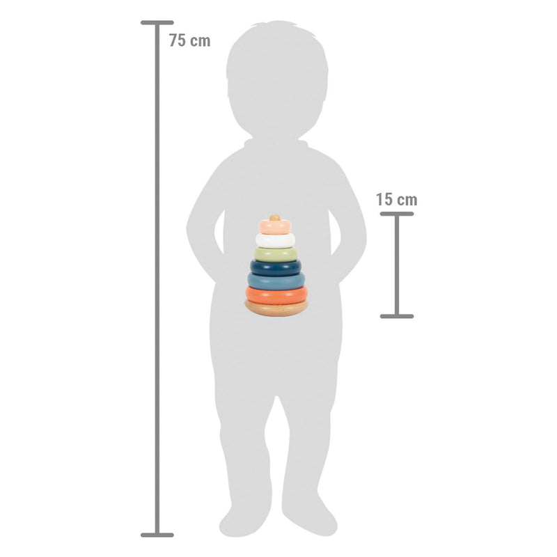 Load image into Gallery viewer, Small foot - houten stapeltoren arctic, 7dlg.
