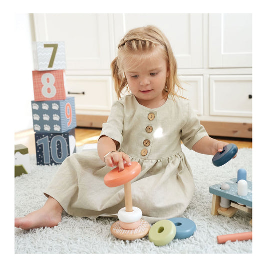 Small foot - houten stapeltoren arctic, 7dlg.