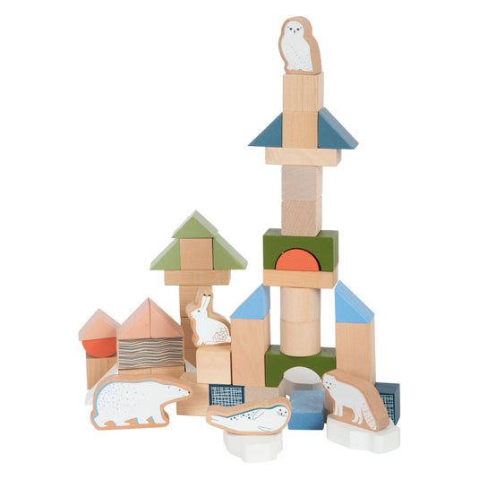 Small foot - houten bouwblokken arctic, 20dlg.