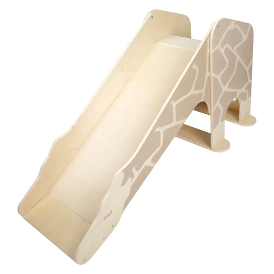 Small foot - houten indoor glijbaan giraffe wildlife