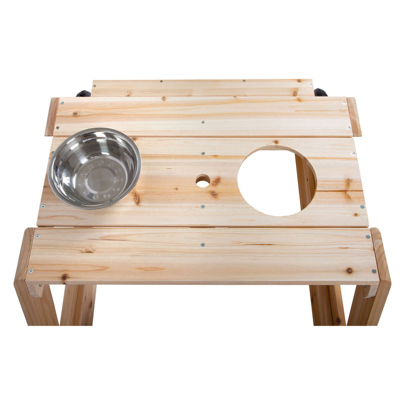 Load image into Gallery viewer, Small foot - zandbak met zitgedeelte en moddertafel
