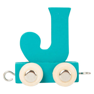 Small foot - houten lettertrein kleur - j