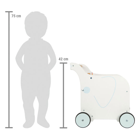 Small foot - baby walker speelgoedkist olifant