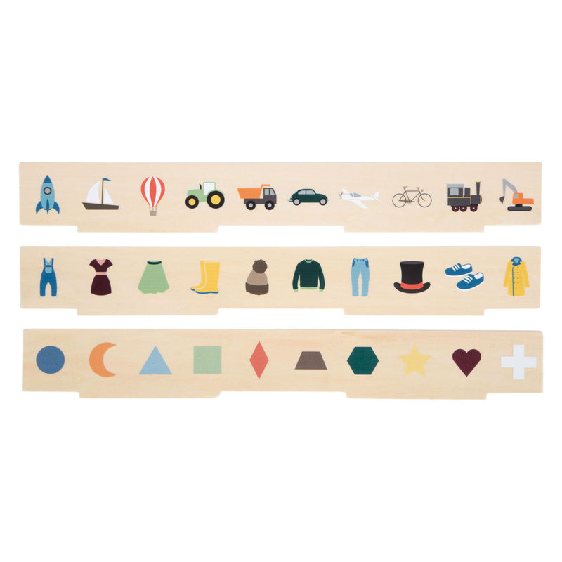 Load image into Gallery viewer, Small foot - houten sorteerdoos wereldverkenner

