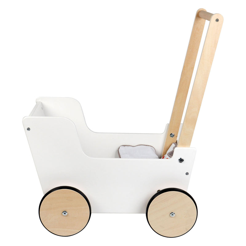 Load image into Gallery viewer, Small foot - houten duwpoppenwagen little button
