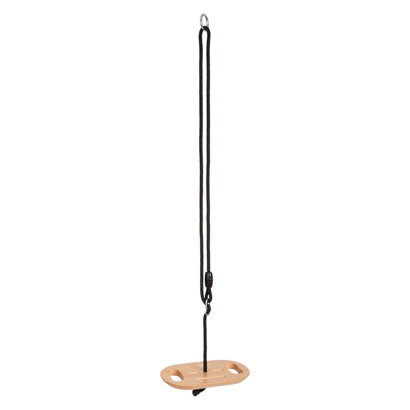 Load image into Gallery viewer, Small foot - houten disc schommel met handgrepen black line
