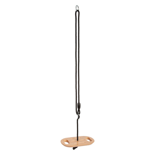Small foot - houten disc schommel met handgrepen black line