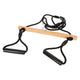 Small foot - houten trapezeschommel met gymnastiekringen black line