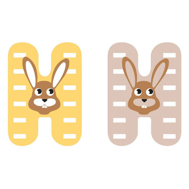 Small foot - houten dieren kinderletter - h