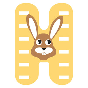 Small foot - houten dieren kinderletter - h
