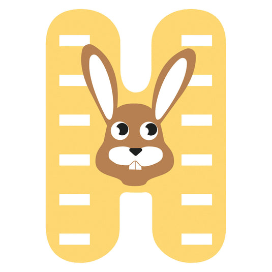 Small foot - houten dieren kinderletter - h