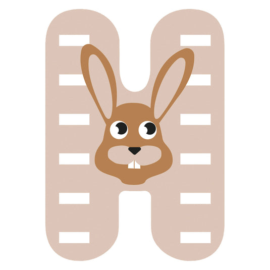 Small foot - houten dieren kinderletter - h