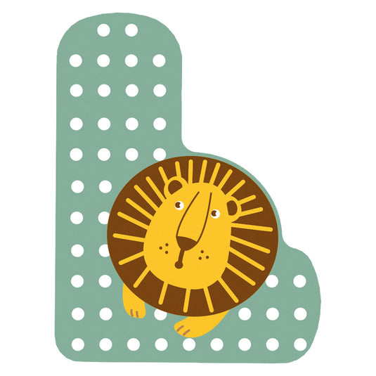 Small foot - houten dieren kinderletter - l