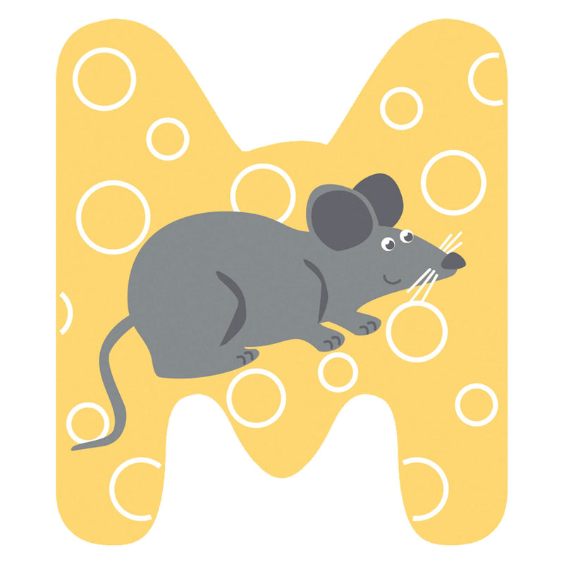 Load image into Gallery viewer, Small foot - houten dieren kinderletter - m
