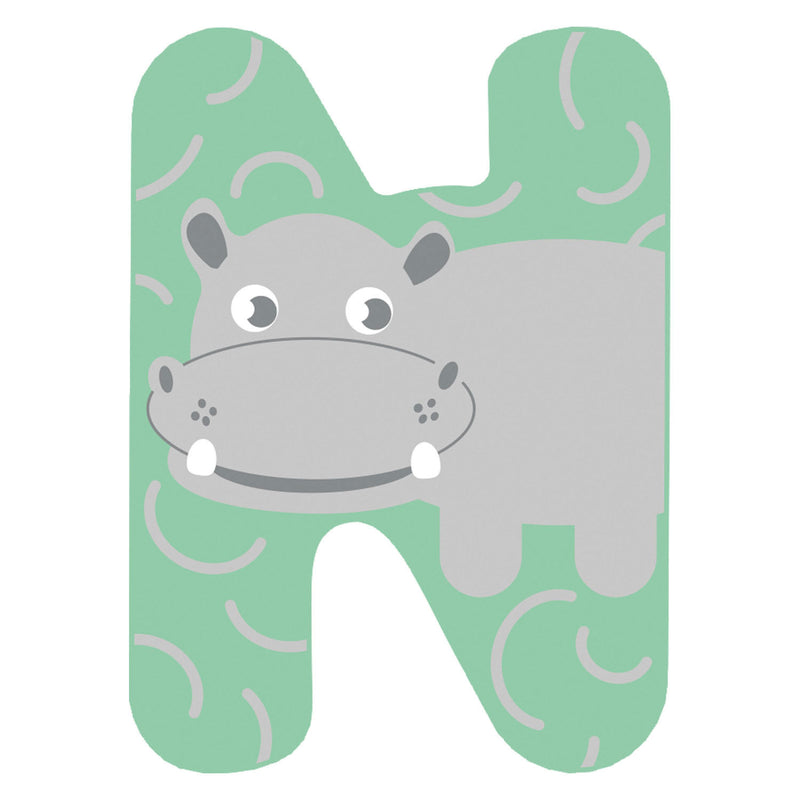 Load image into Gallery viewer, Small foot - houten dieren kinderletter - n
